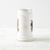 レオ〔占星術の〕十二宮図 ビールジョッキ (中央)