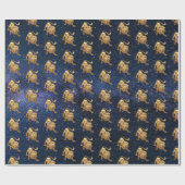 レオ〔占星術の〕十二宮図 ラッピングペーパー (フラット)