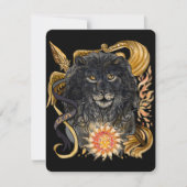 レオ〔占星術の〕十二宮図 招待状 (正面)