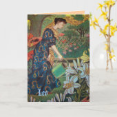 「レオ」星座のカード カード (黄色い花)