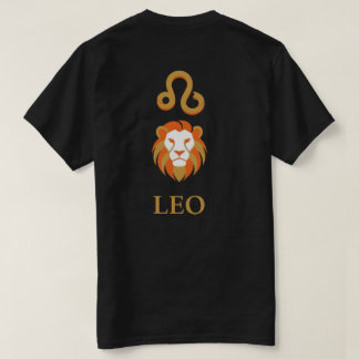 レオ 星座 レーガル ゴールド ミニマリスト Tシャツ