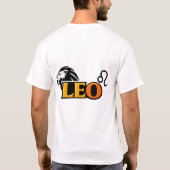 レオ 星座 ヴァーシティ ゴールド 美学 Tシャツ (裏面)