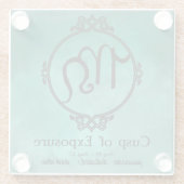 レオ《星座》乙女座の先端 ガラスコースター (裏面)