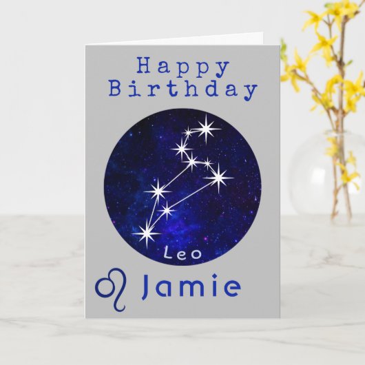 レオ 星座 占い カード (黄色い花)