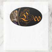 レオ 楕円形シール (バッグ)