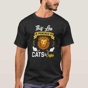 レオ 猫 コーヒー ホロスコープ 星座 Tシャツ