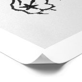 レオ(獅子)詩篇のイラストレーション ポスター (角)