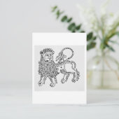 レオ（獅子）詩篇のイラストレーション ポストカード (スタンド正面)