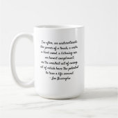 レオBUSCAGLIA著親切さのやる気を起こさせるな引用文 コーヒーマグカップ (左)