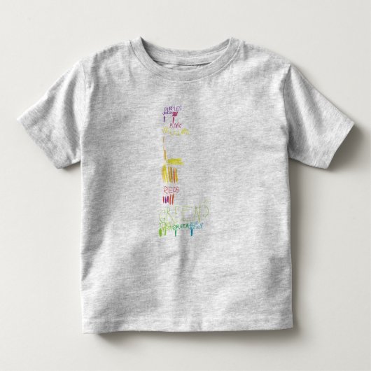 レオcolorchart トドラーTシャツ (正面)