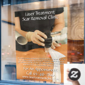 レカスタマイズーザトリートメント瘢痕除去クリニック ウィンドウサイン (カフェ窓)