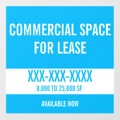 レカスタマイズースモール店舗用商業物件 ウィンドウサイン (シート)