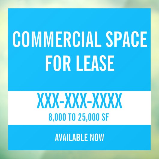 レカスタマイズースモール店舗用商業物件 ウィンドウサイン (シート3)