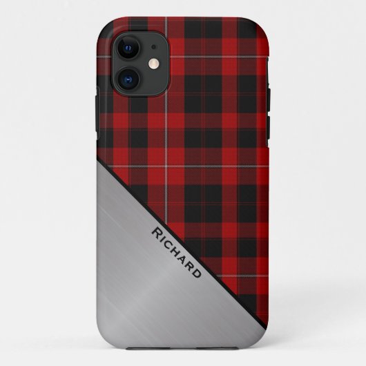 レカスタムッド&ブラックプレイド Case-Mate iPhoneケース (裏面)