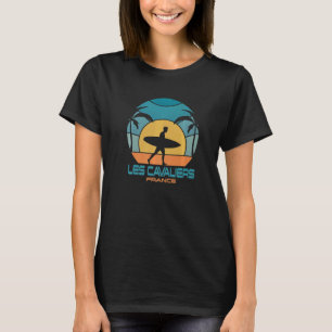 レカバリエサーフィンビーチレトロサーフィンサマーV Tシャツ