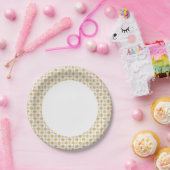 レカラフルトロパターン背景3 ペーパープレート (パーティー)