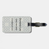 レカラフルトロパターン背景5 ラゲッジタグ (裏面横)