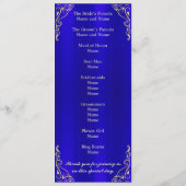 レガエレガントルゴールデンタイポグラフィ結婚ズ プログラム (裏面)