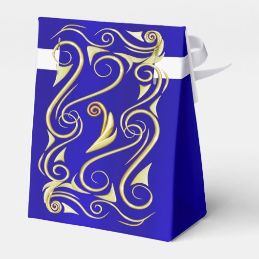 レガエレガントルゴールデン王室のアンドブルー結婚ズ フェイバーボックス (裏面サイド)