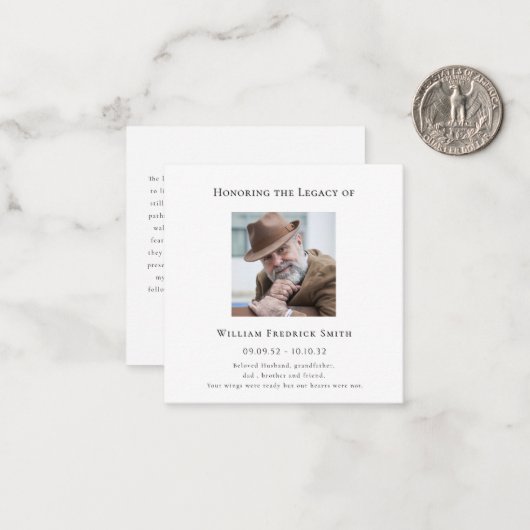 レガシー写真のモダン祈りの言葉カードの使用 ノートカード (正面/裏面インサイチュ)