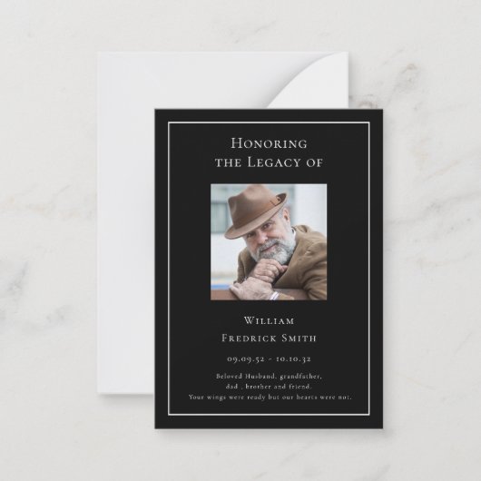 レガシー写真のモダン祈りの言葉カードの使用 ノートカード (正面)