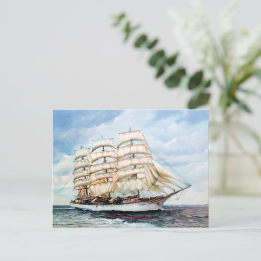 レガタ・カティ・サーク/カティ・サーク背の高い船のレース ポストカード (スタンド正面)