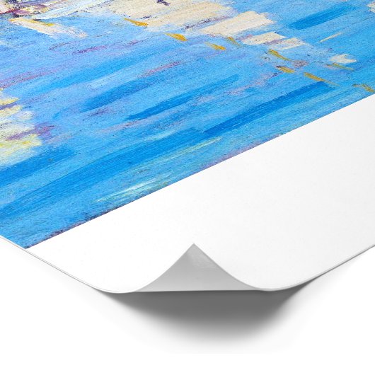 レガッタアットアルジェンティーユクロードモネ ポスター (角)