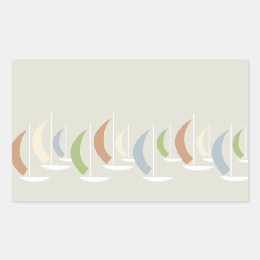 レガッタステッカー 長方形シール (正面)