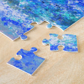 レガッタセーリング – 抽象芸術アートオリジナル絵画ズ ジグソーパズル (側面)