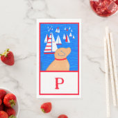 レガッタデイイエロードッグクロスゲストタオル (インサイチュ)