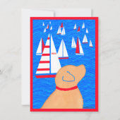 レガッタデイイエロードッグ空白のフラットカード シーズンカード (正面)