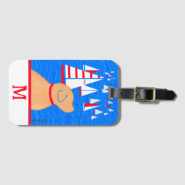 レガッタデイイエロードッグ荷物タグ ラゲッジタグ