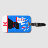 レガッタデイブラックドッグ荷物タグ ラゲッジタグ (正面横)