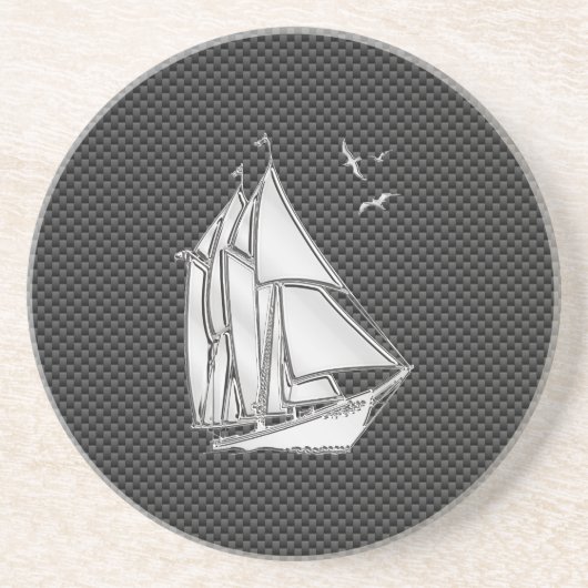 レガッタ帆船オンカーボンファイバースタイル コースター (正面)
