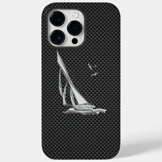 レガッタ帆船オンカーボンファイバースタイル Case-Mate iPhoneケース (裏面)