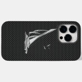 レガッタ帆船オンカーボンファイバースタイル Case-Mate iPhoneケース (裏面 (横))