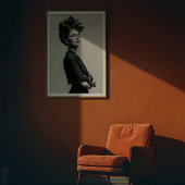 レガルカホロモノクロームポートレート ポスター