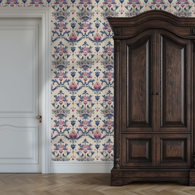 レガルクラウン&フローラエレガンスプリンセススコア 壁紙 (Regal Crown & Floral Elegance Princesscore Wallpaper)