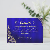 レガルゴールデンエレガントフローリッシュタイポグラフィ エンクロージャーカード (スタンド正面)