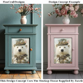 レガルスティームパンクポーラーベアフローラCB1デコページ 薄葉紙