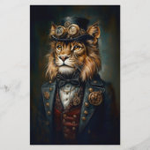 レガルスティームパンクリオンポートレートCH9スクラップブック紙 (正面)