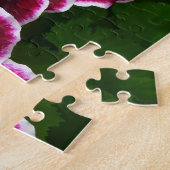 レガルゼラニウムフラワーズマエレガントルーンフローラルガ ジグソーパズル (側面)