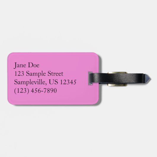 レガルゼラニウムフラワーズマエレガントルーンフローラルガ ラゲッジタグ (裏面横)