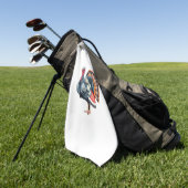 レガルターキーディスプレイアークラシックトTシャツ ゴルフタオル (グリーン)