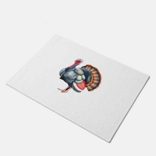 レガルターキーディスプレイアークラシックトTシャツ ドアマット (アングル)