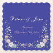 レガルブルーヴィンテージエレガンスガーデン開花 ペーパーコースター (正面)