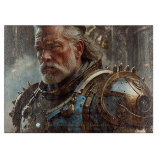 レガル威厳のあるスチームパンクキングガラスの切り盤 カッティングボード