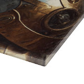 レガル威厳のあるスチームパンクキングガラスの切り盤 カッティングボード (角)