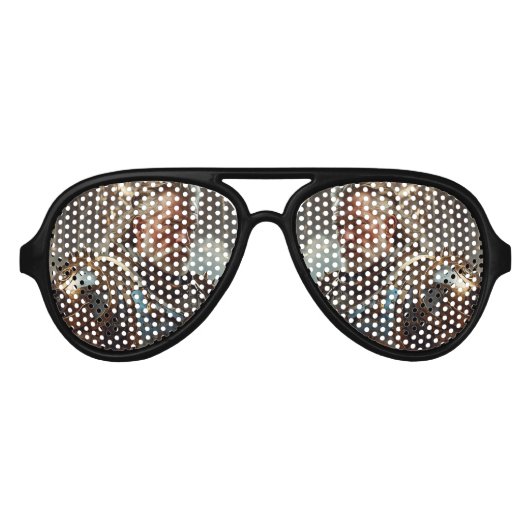 レガル威厳のあるスチームパンクキングパーティーシェード アビエーターサングラス (正面)