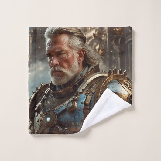 レガル威厳のあるスチームパンクキングフランネル洗浄布 ウォッシュタオル (ウォッシュタオル)